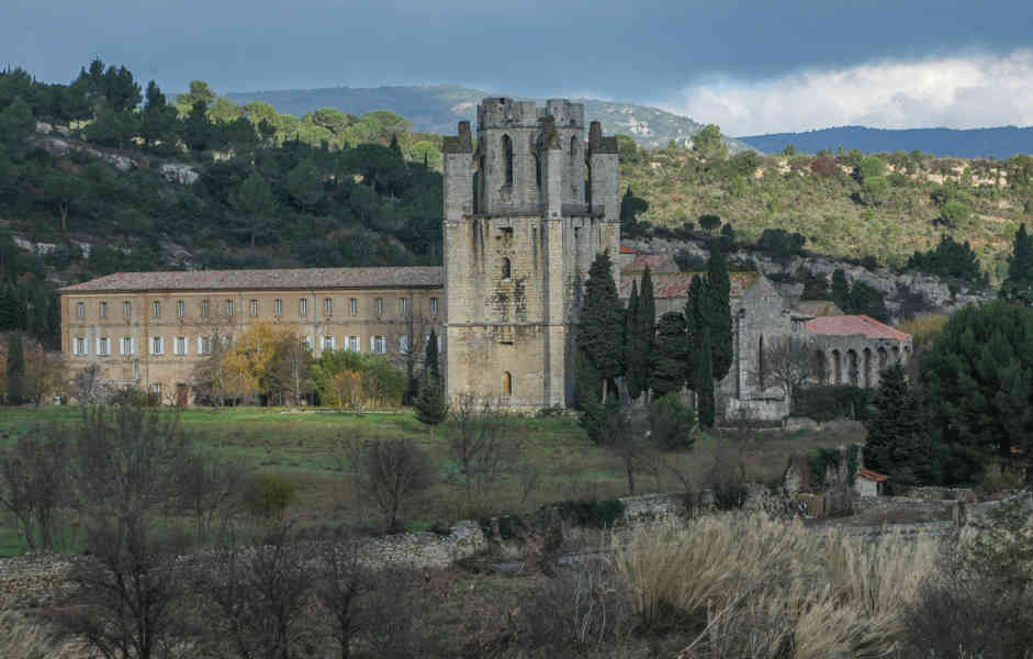 Francia - Lagrasse 04 - abadia de Sainte Marie de L'Orbieu .jpg